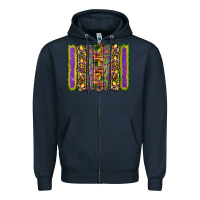 Navy mardi gras fleur de lis mask leopard glitter  brushstrokes Zipper Hoodie - Artiststas