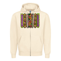 Sandshell mardi gras fleur de lis mask leopard glitter  brushstrokes Zipper Hoodie - Artiststas