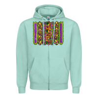 Mardi Gras Fleur De Lis Mask Leopard Glitter  Brushstrokes Zipper Hoodie | Teevron