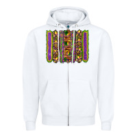 White mardi gras fleur de lis mask leopard glitter  brushstrokes Zipper Hoodie - Artiststas