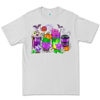 Dove Grey Halloween Coffee Cups Premium Tee - texasbilliewilder