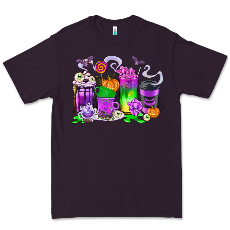 Halloween Coffee Cups Premium Tee by texasbilliewilder | Teevron