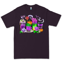 Plum Halloween Coffee Cups Premium Tee - texasbilliewilder