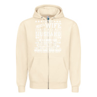 Sandshell i am a lucky wife i have a crazy husband valentine gift Zipper Hoodie - longCreatives