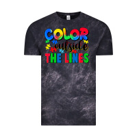 Cloud Black Color outside the lines Vintage Tee - CowGirlArtShop