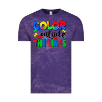 Cloud Purple Color outside the lines Vintage Tee - CowGirlArtShop