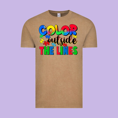 Color Outside The Lines Vintage Tee Designed By Cowgirlartshop
