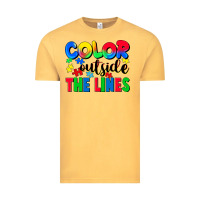 Vintage Mustard Color outside the lines Vintage Tee - CowGirlArtShop