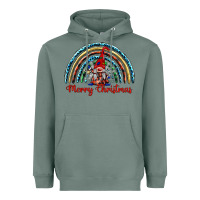 Sage merry christmas gnomes   rainbow Heavyweight Hoodie - BarkalooDesign