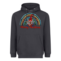 Smoke merry christmas gnomes   rainbow Heavyweight Hoodie - BarkalooDesign