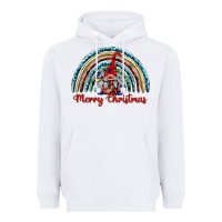 White merry christmas gnomes   rainbow Heavyweight Hoodie - BarkalooDesign