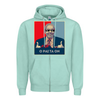 Seafoam Lula Presidente 2022 Brasil  O Pai Ta On Zipper Hoodie - longCreatives