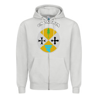 Dove Grey Calabria Coat of arms  Flag souvenir Italy Zipper Hoodie - longCreatives