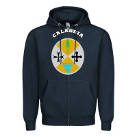 Navy Calabria Coat of arms  Flag souvenir Italy Zipper Hoodie - longCreatives