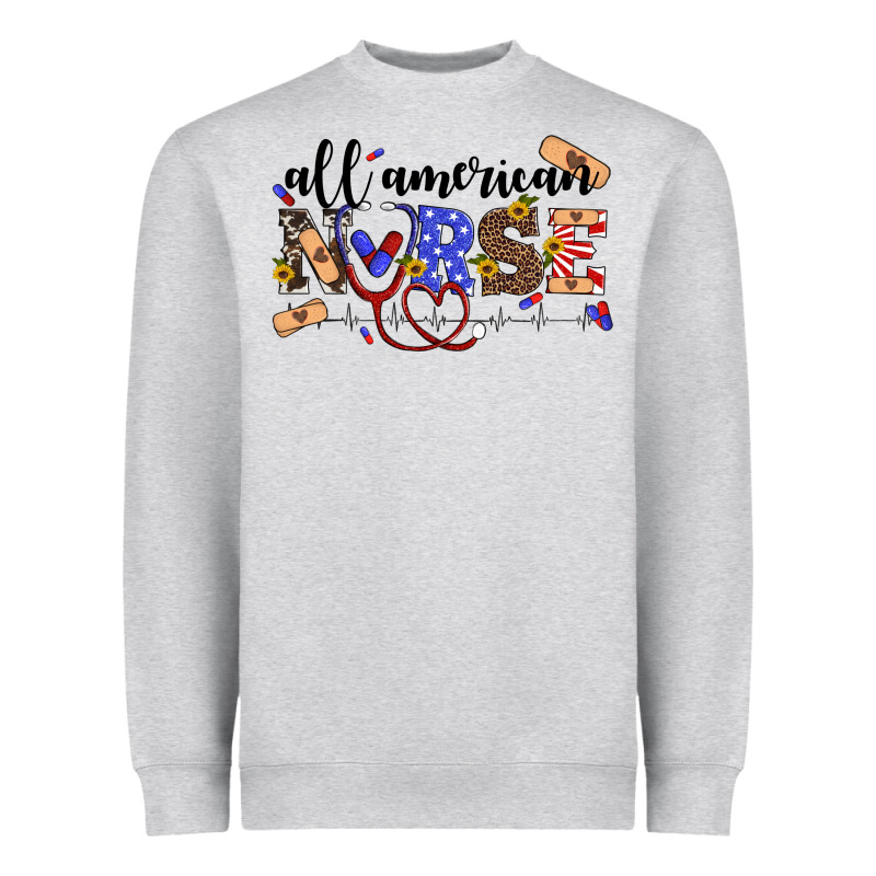 All American Nurse Heavyweight Sweatshirt by Artiststas | Teevron