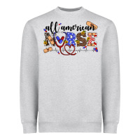 Heather Grey all american nurse Heavyweight Sweatshirt - Artiststas