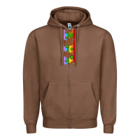 Chestnut St. Patrick's Day Western Shamrock Leopard Rainbow Zipper Hoodie - Artiststas