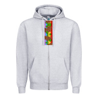 Heather Grey St. Patrick's Day Western Shamrock Leopard Rainbow Zipper Hoodie - Artiststas