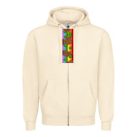 Sandshell St. Patrick's Day Western Shamrock Leopard Rainbow Zipper Hoodie - Artiststas