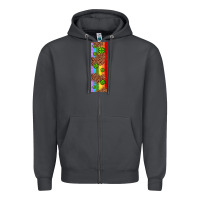 Smoke St. Patrick's Day Western Shamrock Leopard Rainbow Zipper Hoodie - Artiststas