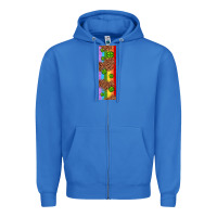 True Royal St. Patrick's Day Western Shamrock Leopard Rainbow Zipper Hoodie - Artiststas