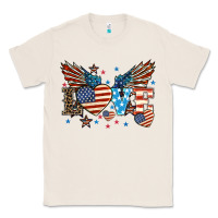 Natural Love America wings 4th of july Classic Tee - HowdyJamesFarm