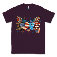 Plum Love America wings 4th of july Classic Tee - HowdyJamesFarm