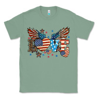 Sage Love America wings 4th of july Classic Tee - HowdyJamesFarm