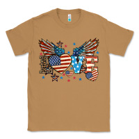 Toasted Coconut Love America wings 4th of july Classic Tee - HowdyJamesFarm