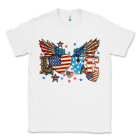 White Love America wings 4th of july Classic Tee - HowdyJamesFarm