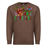 Chestnut cup of chocolate and  with christmas stitch elf Premium Sweatshirt - AdoDesignShop