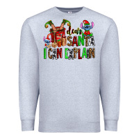 Heather Grey cup of chocolate and  with christmas stitch elf Premium Sweatshirt - AdoDesignShop