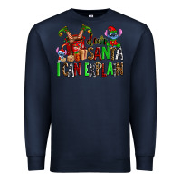 Navy cup of chocolate and  with christmas stitch elf Premium Sweatshirt - AdoDesignShop