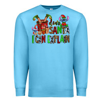 Ocean Blue cup of chocolate and  with christmas stitch elf Premium Sweatshirt - AdoDesignShop