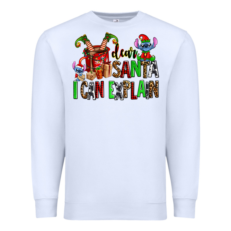 Cup Of Chocolate And  With Christmas Stitch Elf Premium Sweatshirt by AdoDesignShop | Teevron
