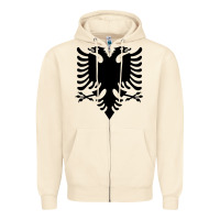 Sandshell Albanian Flag Eagle Double Red Albania Shqipe Kosovo Zipper Hoodie - longCreatives