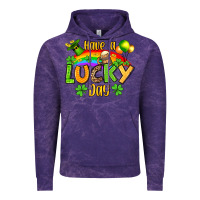 Cloud Purple St. Patrick's Have a lucky day Vintage Hoodie - OliviaCreatesArt