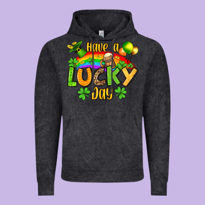 St. Patrick's Have A Lucky Day Vintage Hoodie Designed By Oliviacreatesart