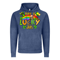 Vintage Denim St. Patrick's Have a lucky day Vintage Hoodie - OliviaCreatesArt