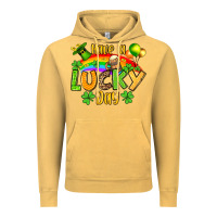 Vintage Mustard St. Patrick's Have a lucky day Vintage Hoodie - OliviaCreatesArt