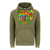 Vintage Olive St. Patrick's Have a lucky day Vintage Hoodie - OliviaCreatesArt