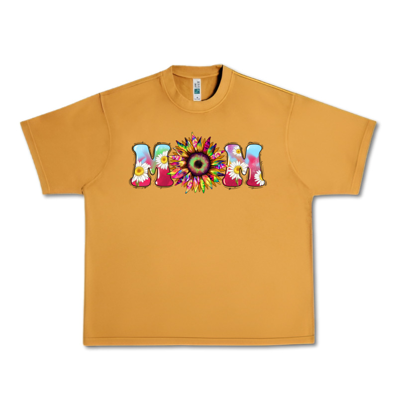 Tie Dye Sunflower Mom Mother's Day Urban Heavy Tee by HowdyJamesFarm | Teevron