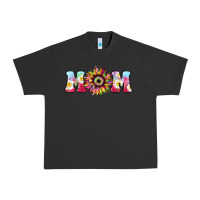 Pigment Black Tie dye sunflower Mom Mother's Day Urban Heavy Tee - HowdyJamesFarm