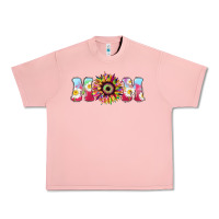 Salmon Tie dye sunflower Mom Mother's Day Urban Heavy Tee - HowdyJamesFarm