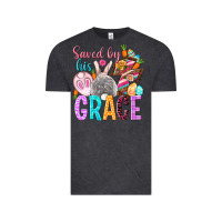 Vintage Black Saved by his grace Easter Day Vintage Tee - HowdyJamesFarm