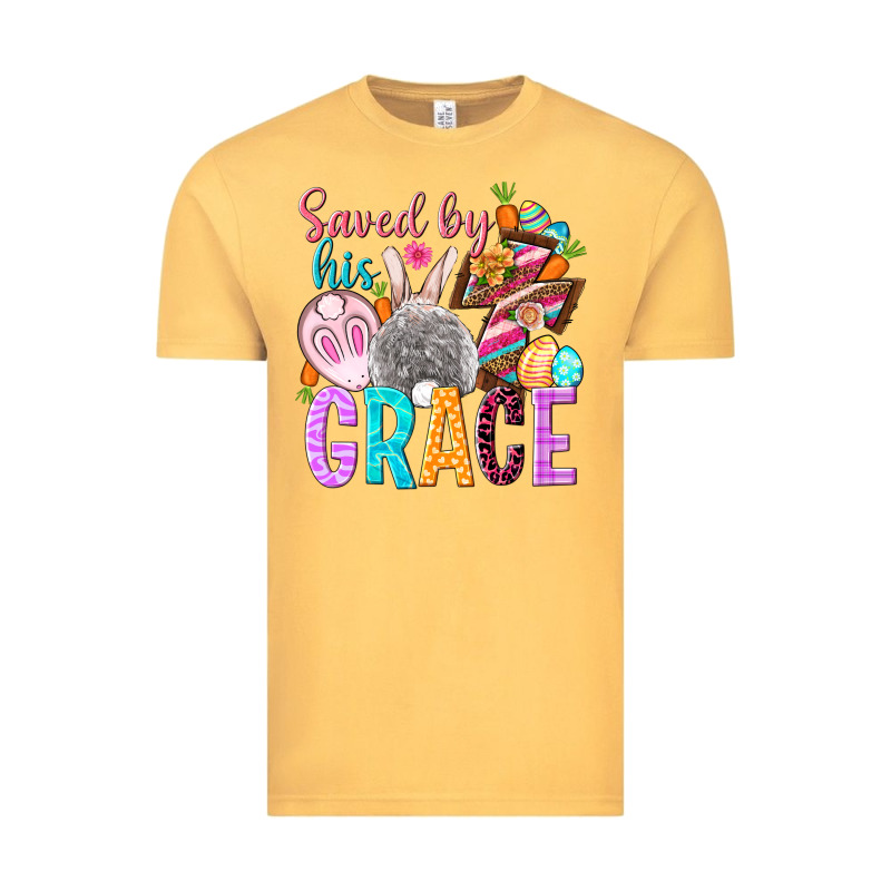 Saved By His Grace Easter Day Vintage Tee by HowdyJamesFarm | Teevron