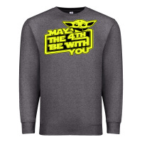 Charcoal Heather may the 4th be with you Premium Sweatshirt - longCreatives