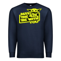 Navy may the 4th be with you Premium Sweatshirt - longCreatives