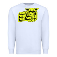 White may the 4th be with you Premium Sweatshirt - longCreatives