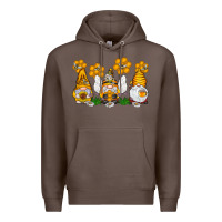 Coffee Honey Gnome Premium Hoodie - CowhideDigitalArt